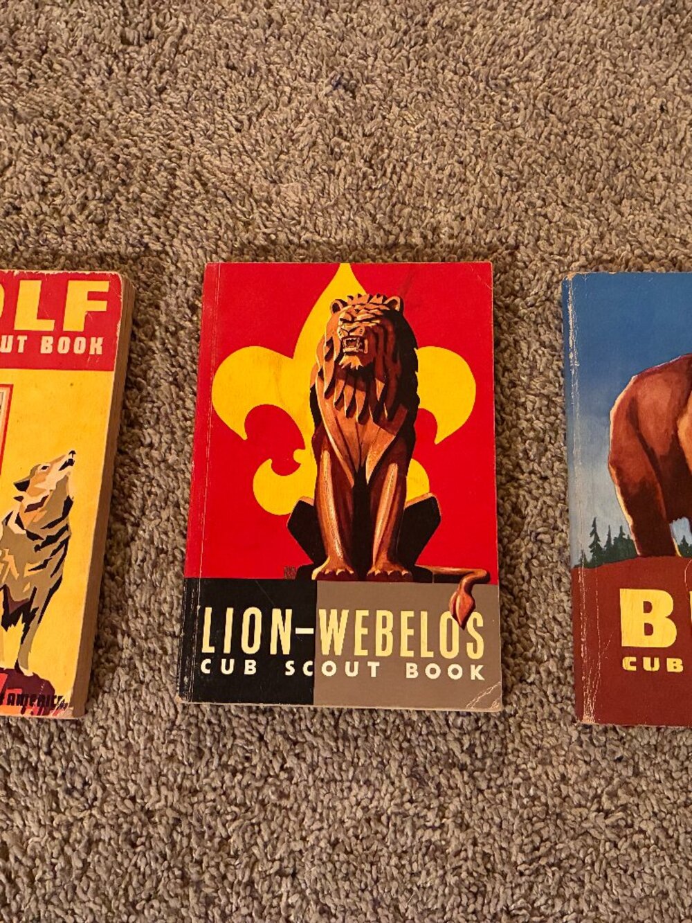 Lot of 3 Vintage (1950s-'60s) CUB SCOUT BOOKS